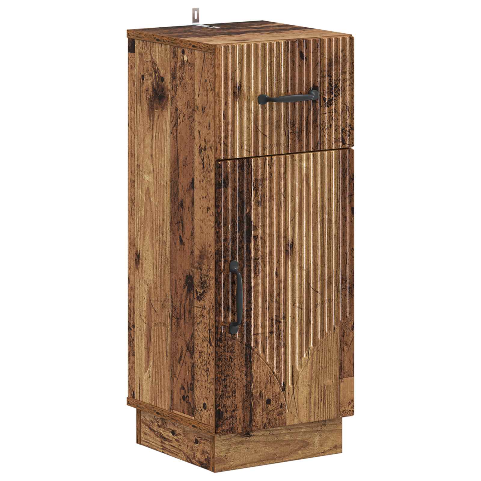 vidaXL Badkamer Opbergkast HOORN Wit 30 x 31 x 77 cm Bewerkt hout