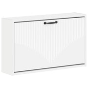 vidaXL Wandgemonteerde Schoenkast HOORN 71 x 17 x 43 cm Bewerkt hout