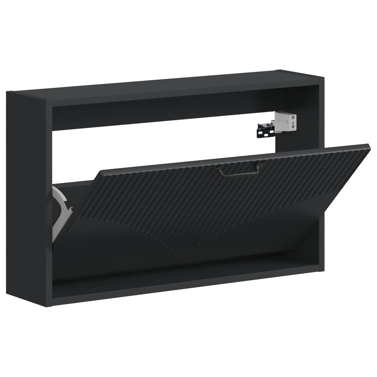 vidaXL Wandgemonteerde Schoenkast HOORN 71 x 17 x 43 cm Bewerkt hout