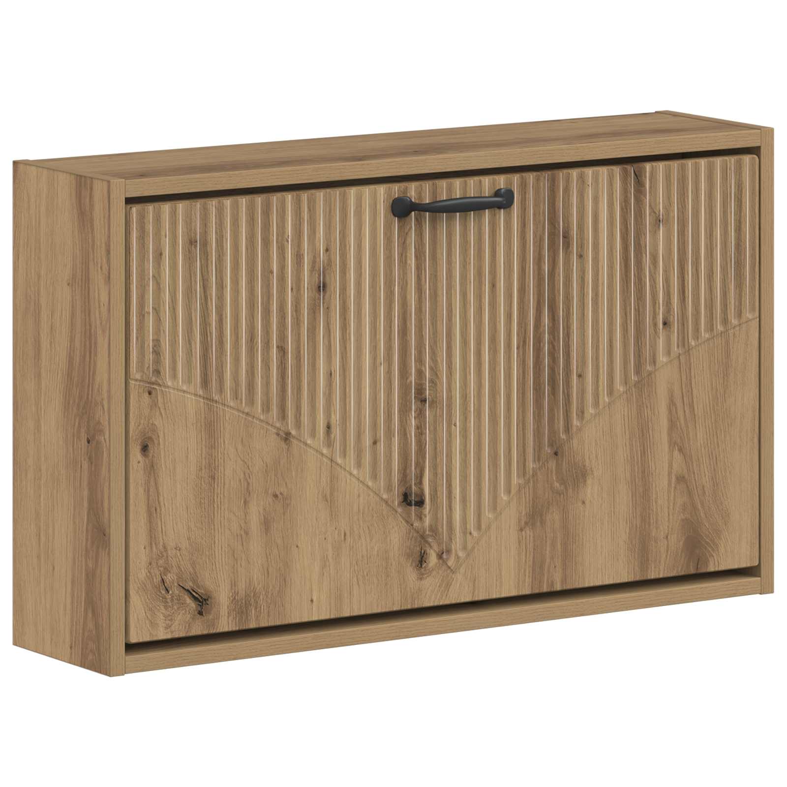 vidaXL Wandgemonteerde Schoenkast HOORN 71 x 17 x 43 cm Bewerkt hout