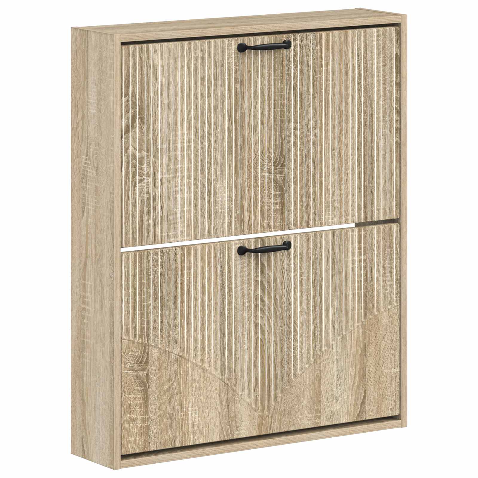 vidaXL Wandgemonteerde Schoenkast HOORN 71 x 17 x 86 cm Bewerkt hout