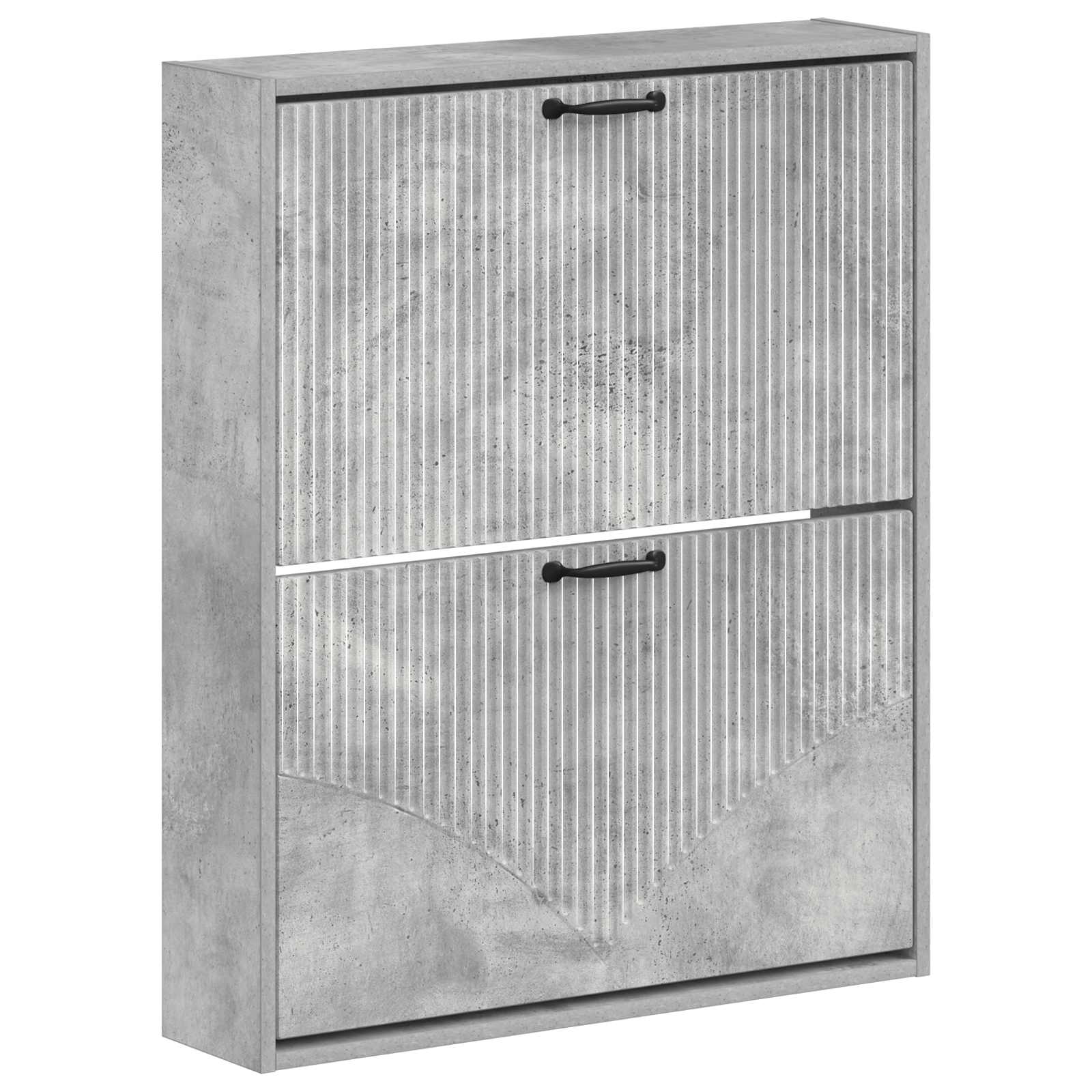 vidaXL Wandgemonteerde Schoenkast HOORN 71 x 17 x 86 cm Bewerkt hout