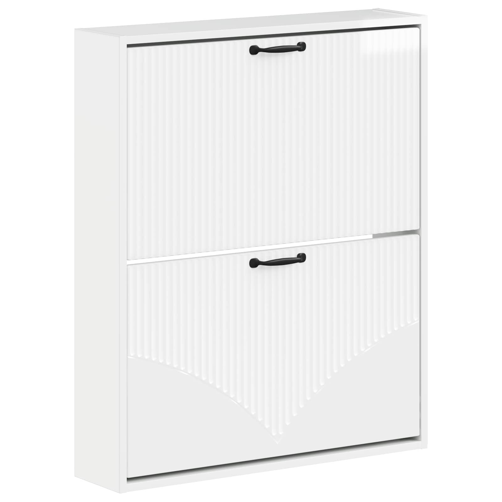 vidaXL Wandgemonteerde Schoenkast HOORN 71 x 17 x 86 cm Bewerkt hout