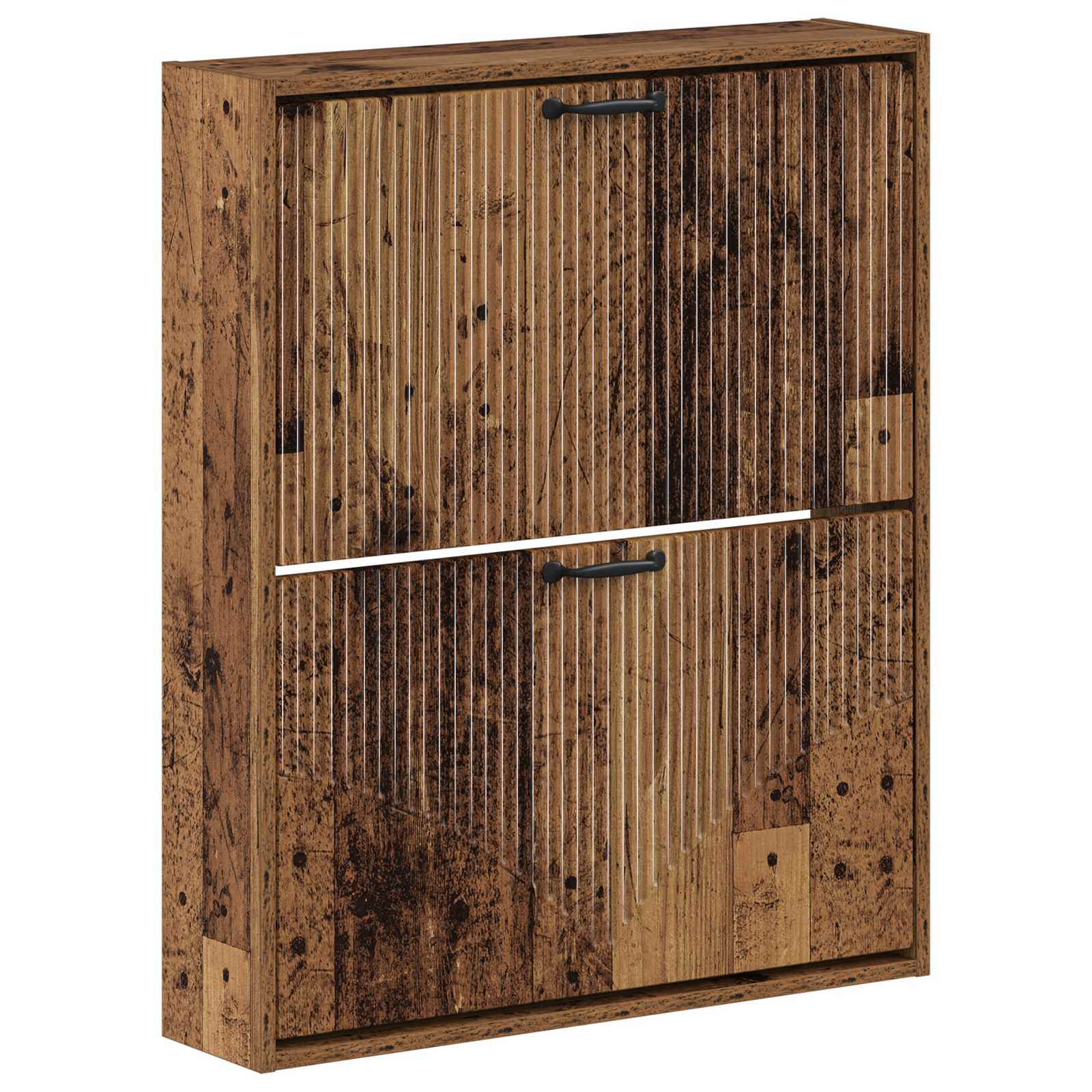 vidaXL Wandgemonteerde Schoenkast HOORN 71 x 17 x 86 cm Bewerkt hout