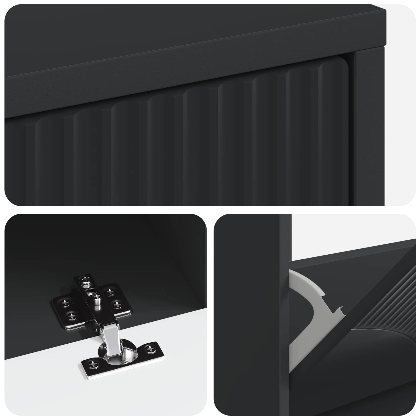 vidaXL Schoenenkast HOORN 78 x 24 x 100 cm Bewerkt hout Wit