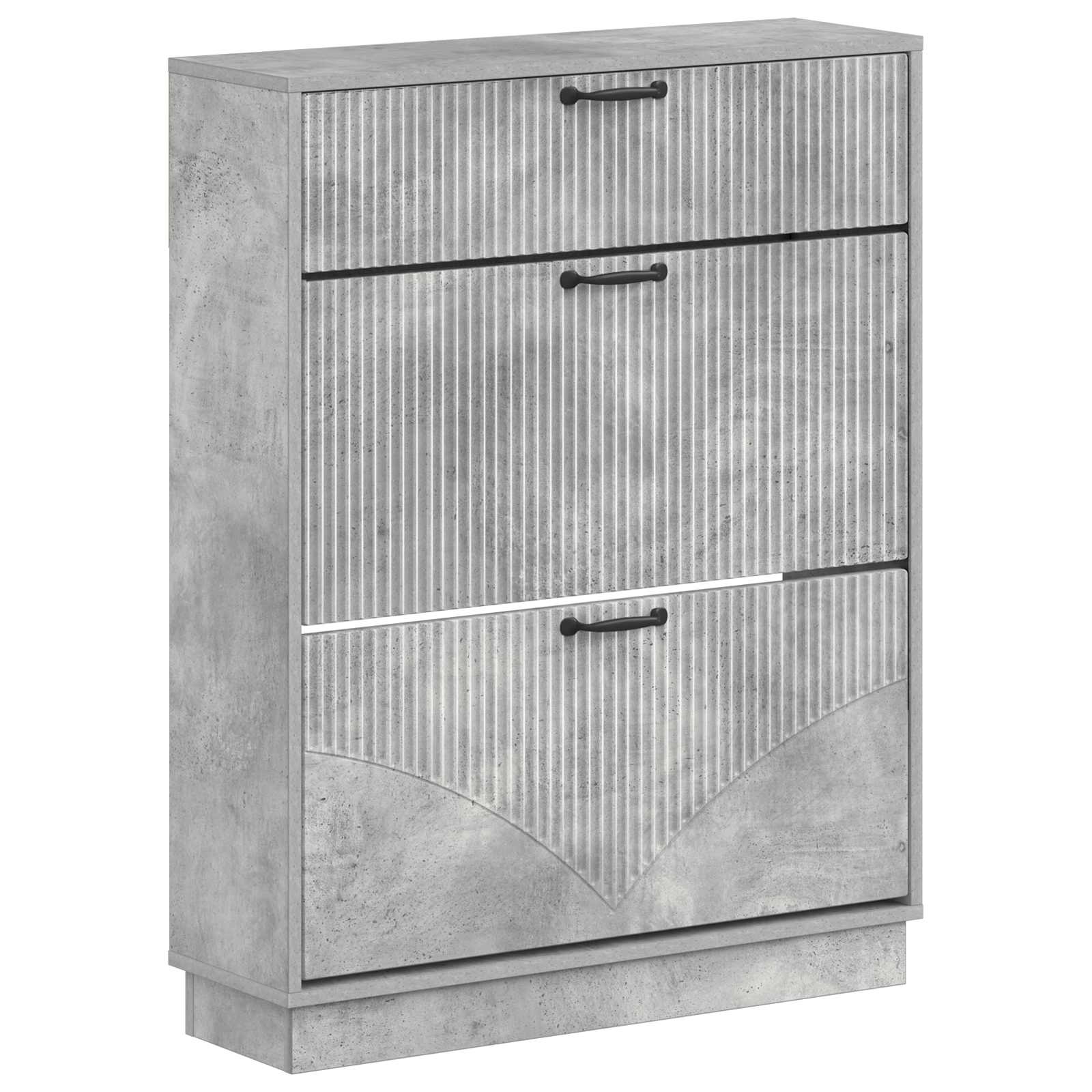 vidaXL Schoenenkast HOORN 78 x 24 x 100 cm Bewerkt hout Wit