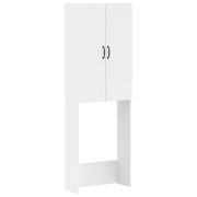vidaXL Toiletkast HOORN Wit 66 x 25,5 x 190 cm Bewerkt hout