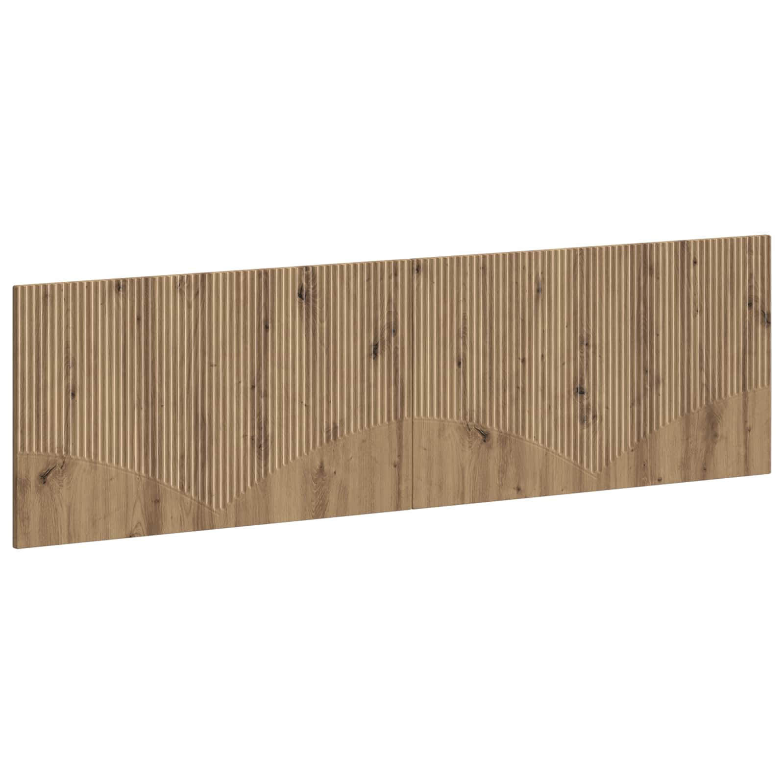 vidaXL Wandgemonteerd Hoofdeinde HOORN Wit Bewerkt hout