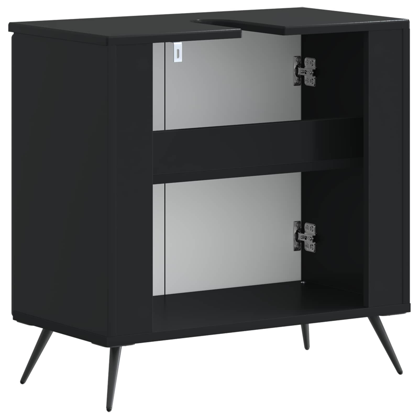 vidaXL Badkamer wastafelkast BREDA Wit 59,5 x 31,5 x 59 cm