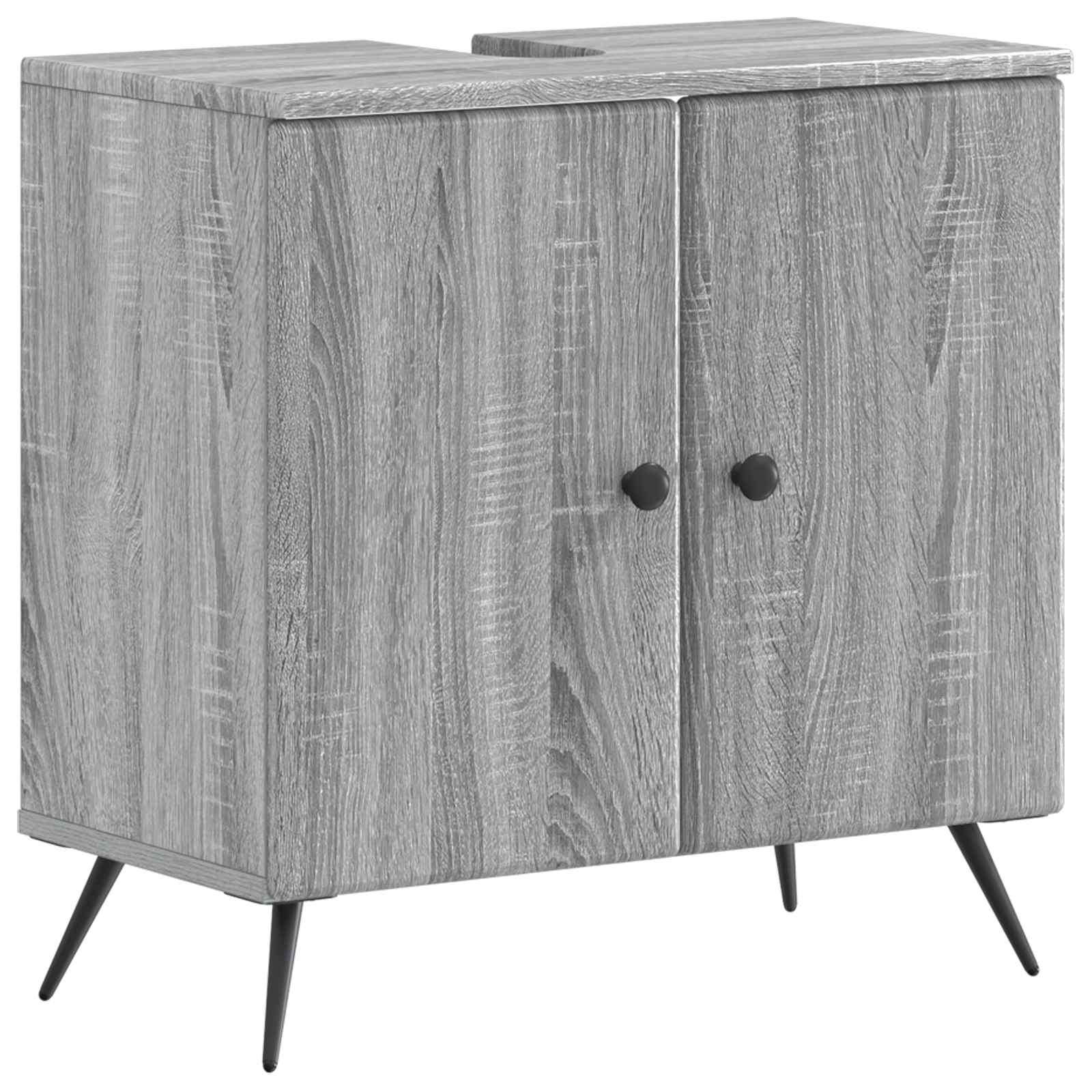vidaXL Badkamer wastafelkast BREDA Wit 59,5 x 31,5 x 59 cm