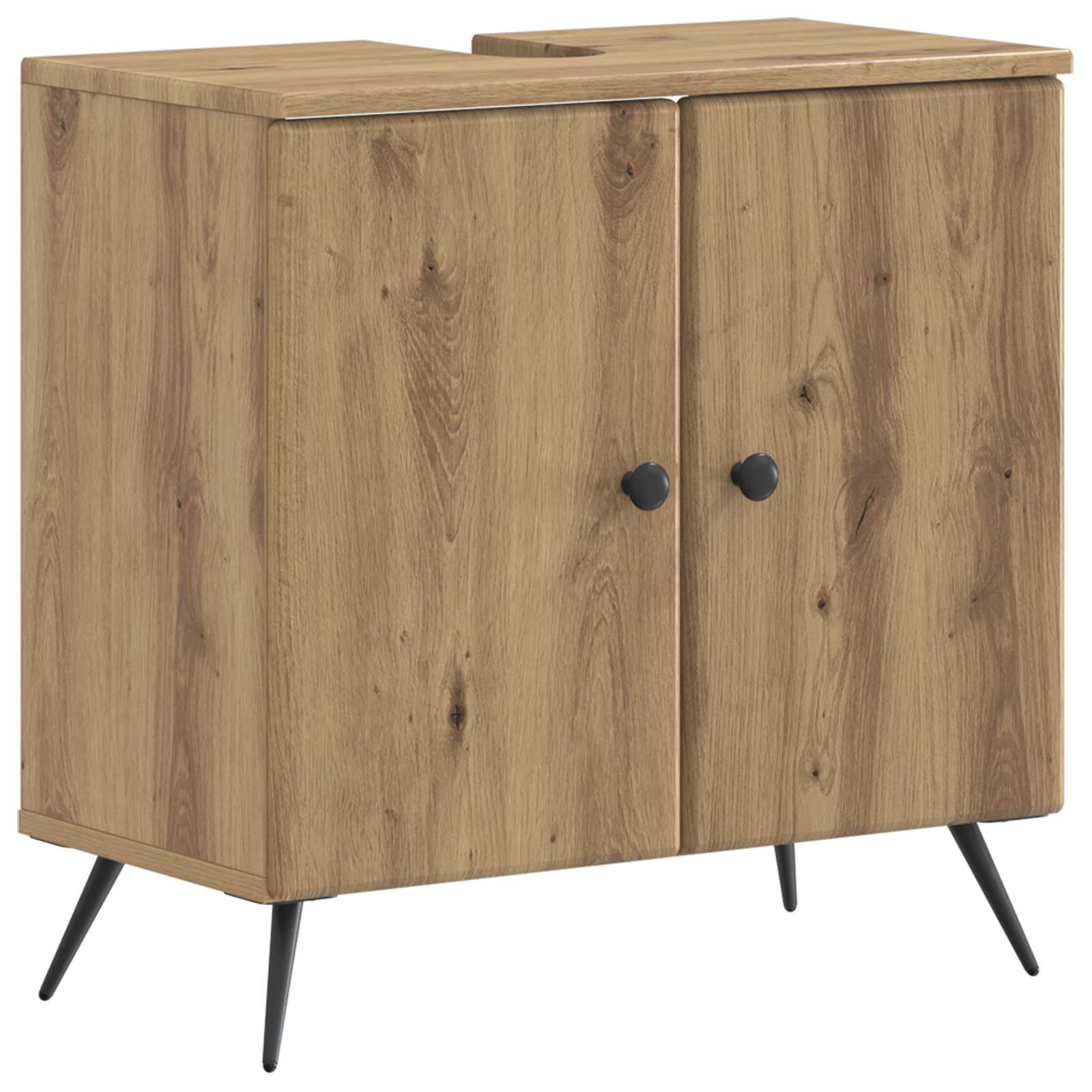 vidaXL Badkamer wastafelkast BREDA Wit 59,5 x 31,5 x 59 cm