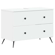 vidaXL Badkamer wastafelkast BREDA Wit 82 x 41 x 59 cm Bewerkt hout