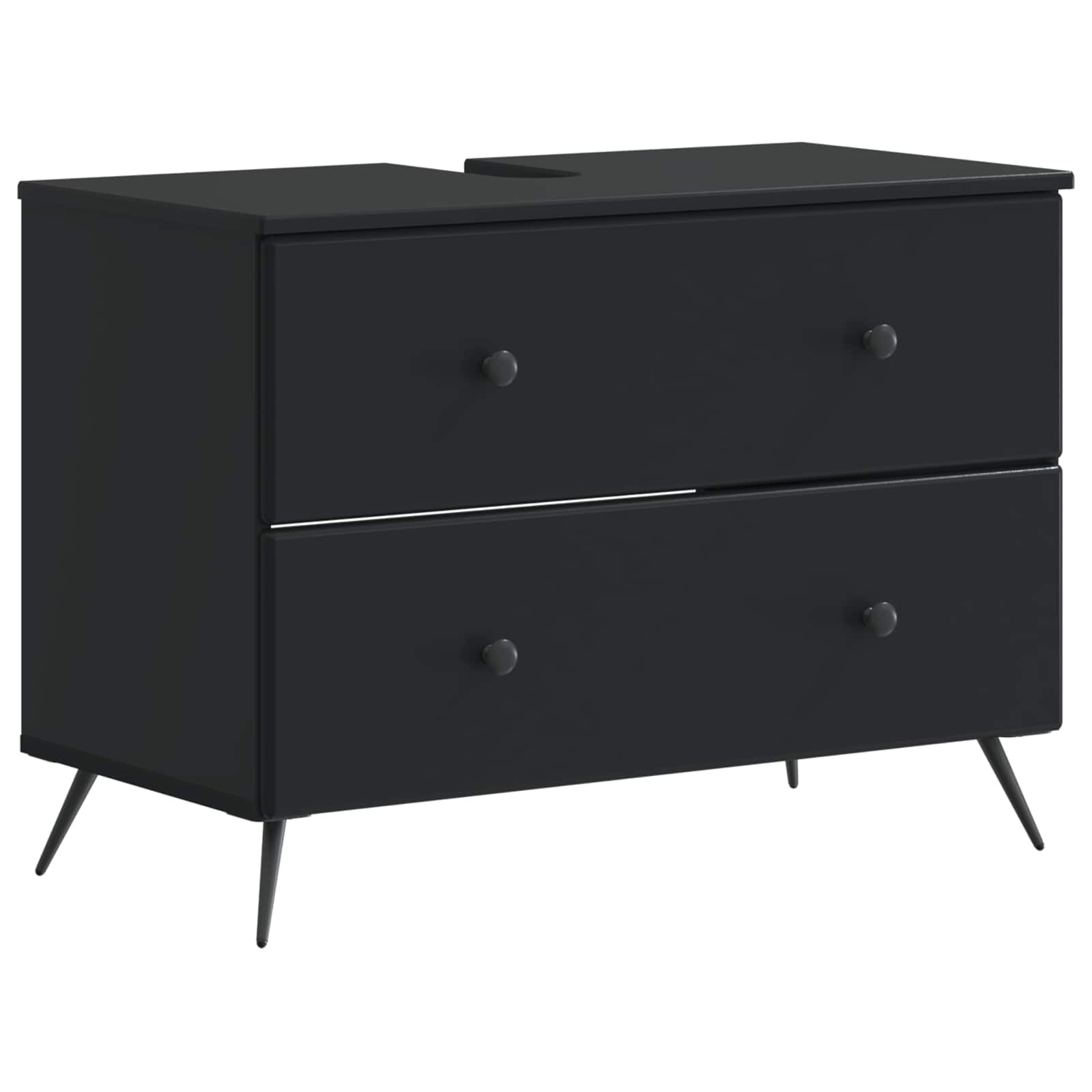 vidaXL Badkamer wastafelkast BREDA Wit 82 x 41 x 59 cm Bewerkt hout