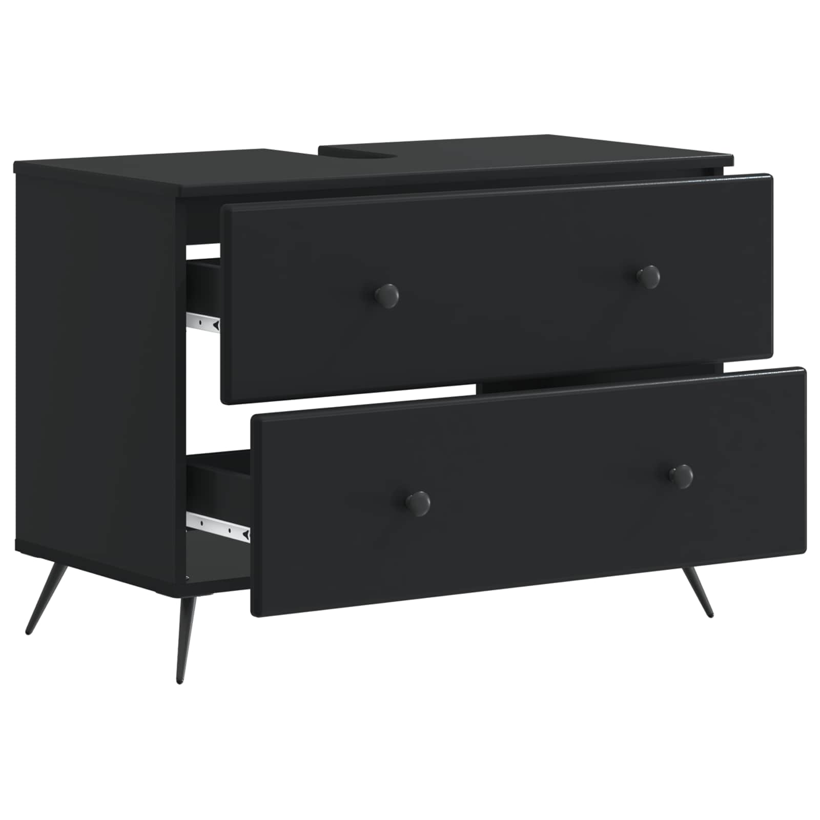 vidaXL Badkamer wastafelkast BREDA Wit 82 x 41 x 59 cm Bewerkt hout
