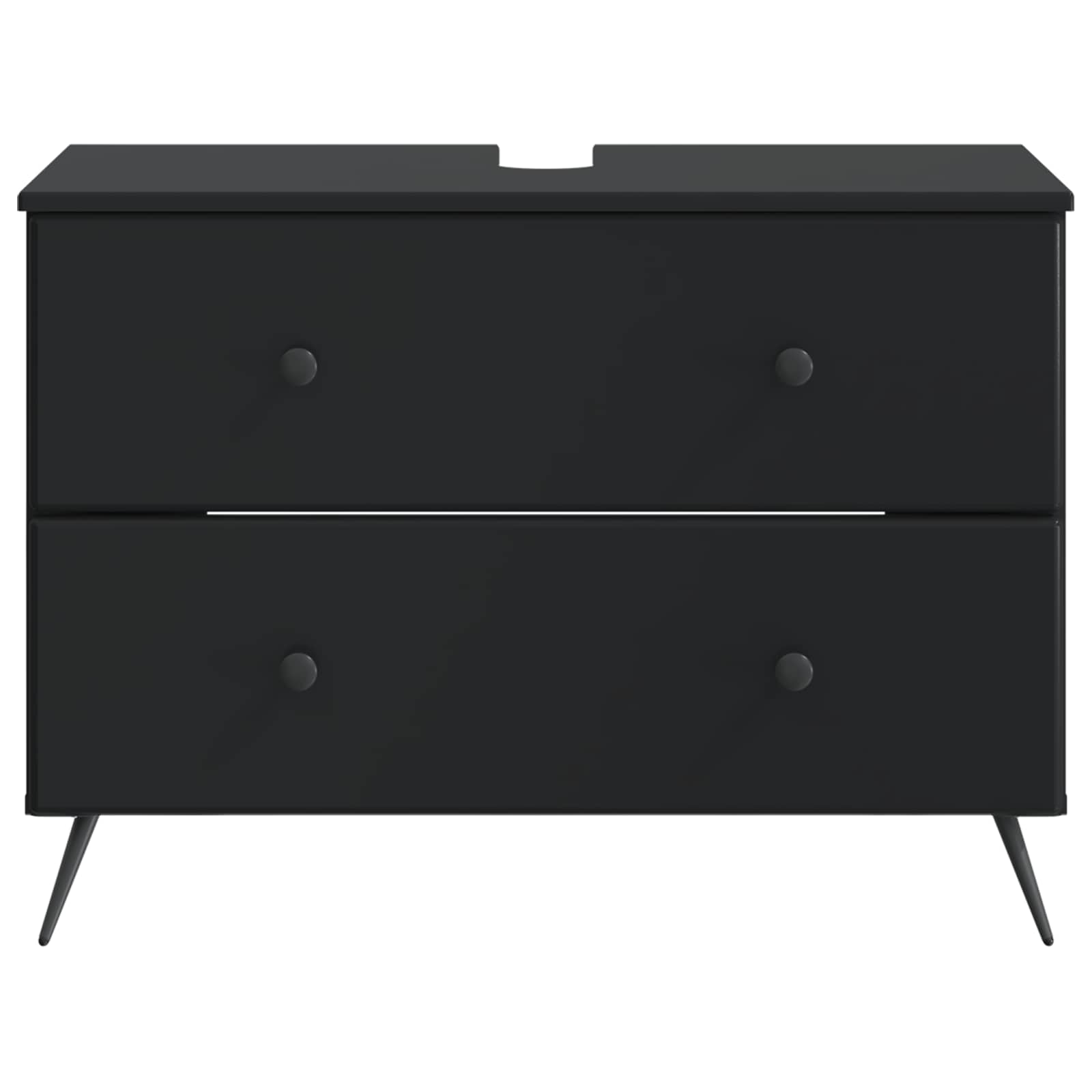 vidaXL Badkamer wastafelkast BREDA Wit 82 x 41 x 59 cm Bewerkt hout