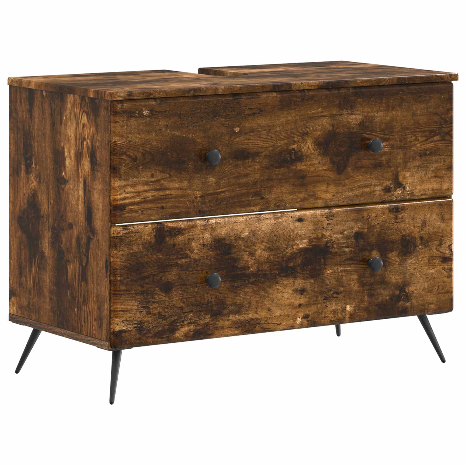 vidaXL Badkamer wastafelkast BREDA Wit 82 x 41 x 59 cm Bewerkt hout