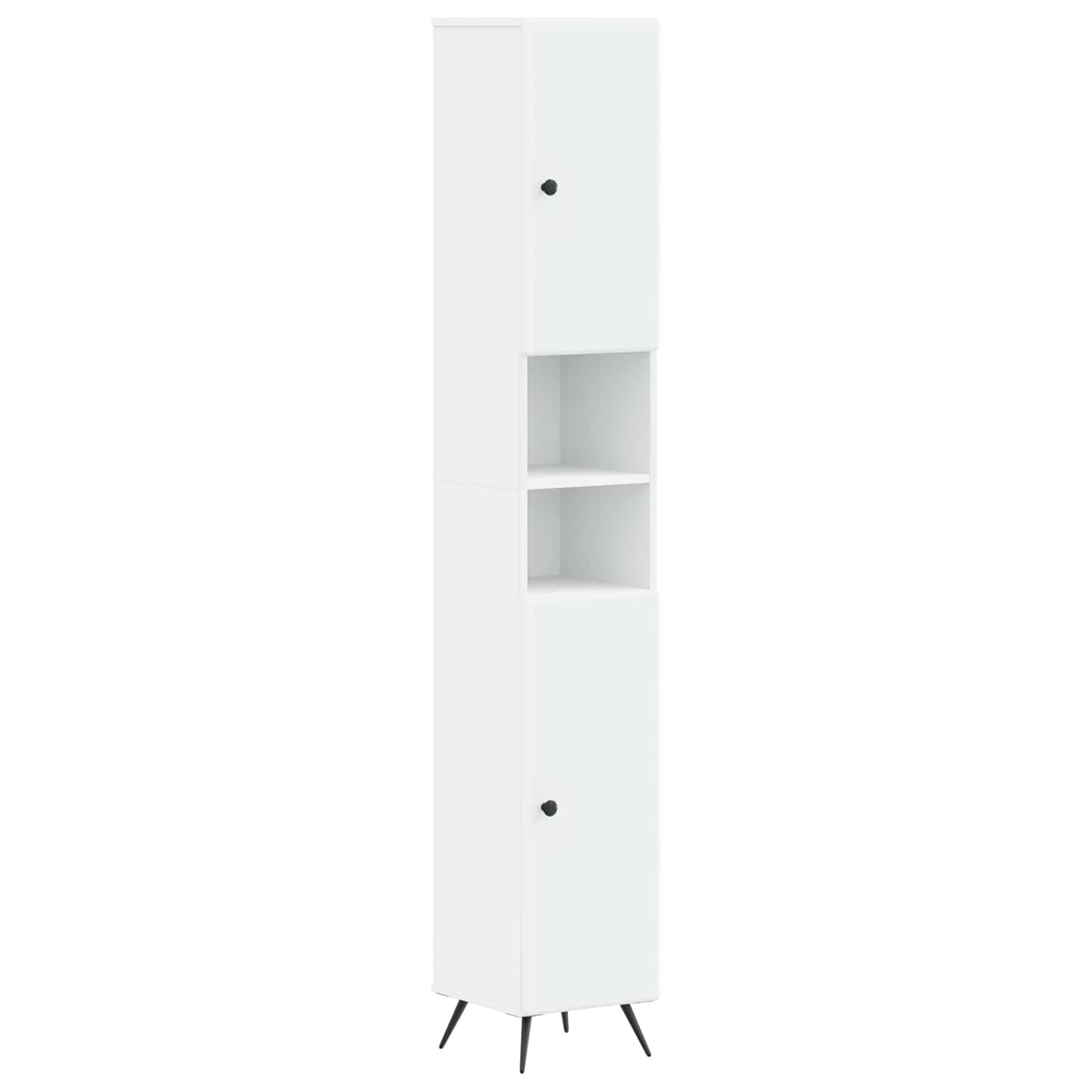vidaXL Badkamerkast met Open Plank BREDA Wit 30 x 31 x 190 cm
