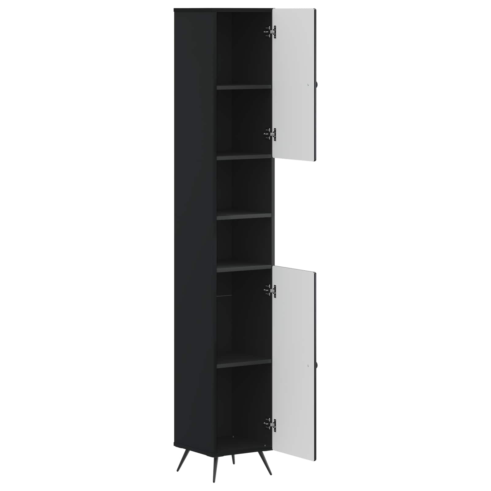 vidaXL Badkamerkast met Open Plank BREDA Wit 30 x 31 x 190 cm