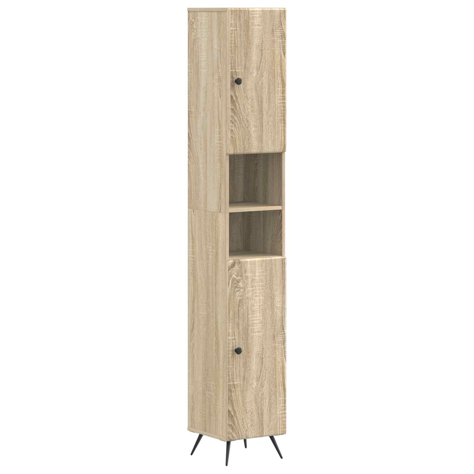 vidaXL Badkamerkast met Open Plank BREDA Wit 30 x 31 x 190 cm