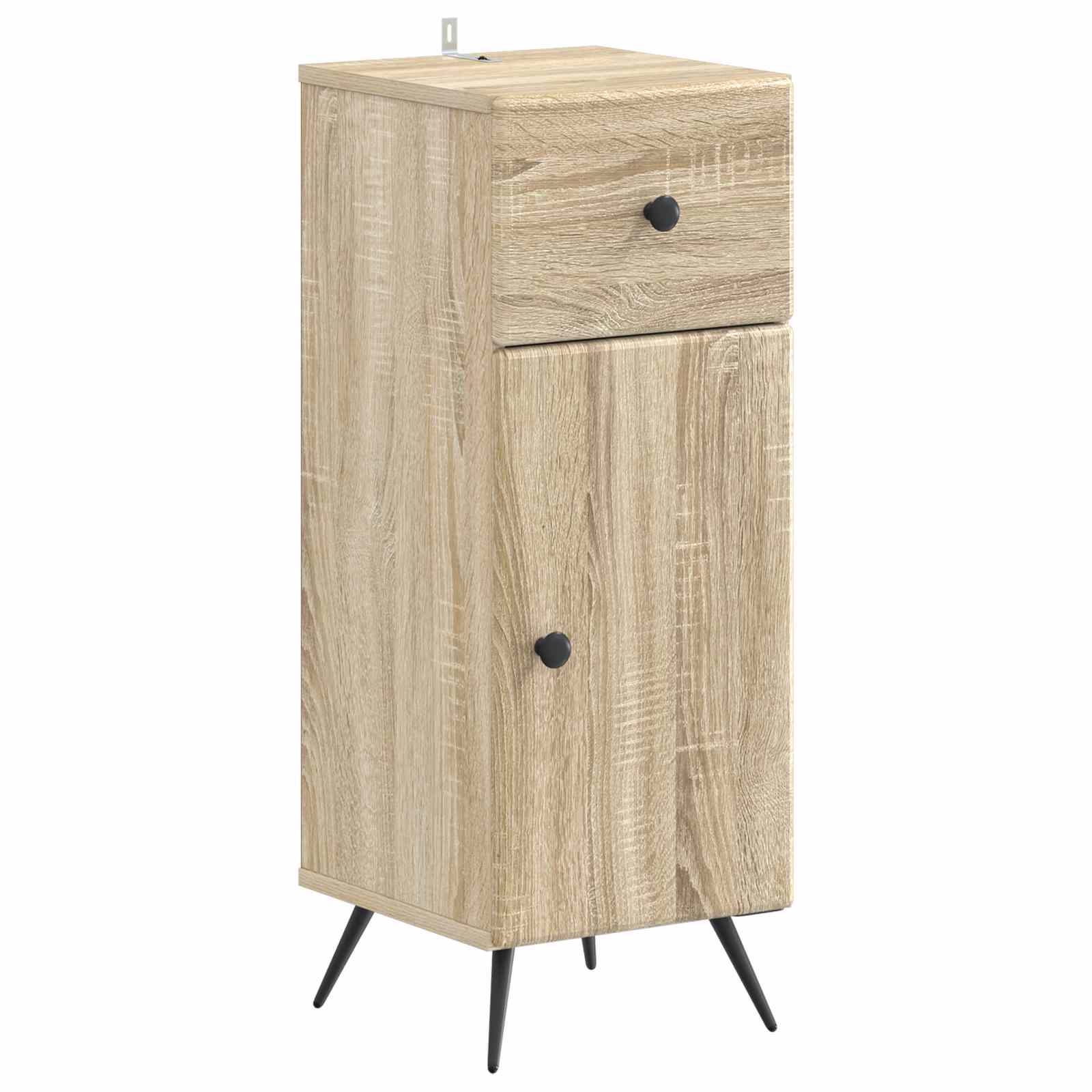 vidaXL Badkamer Opbergkast BREDA Wit 30 x 31 x 80 cm Bewerkt hout