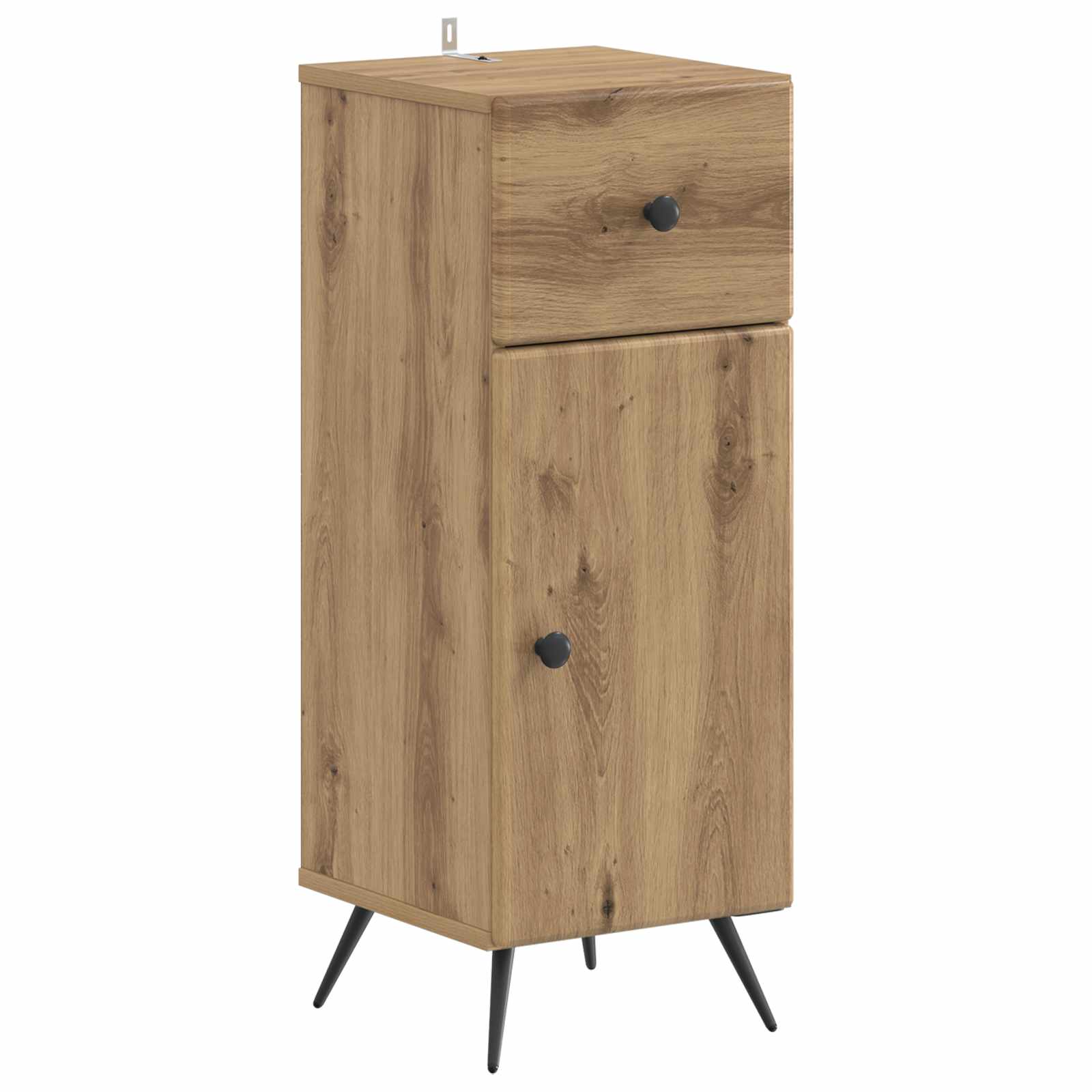 vidaXL Badkamer Opbergkast BREDA Wit 30 x 31 x 80 cm Bewerkt hout