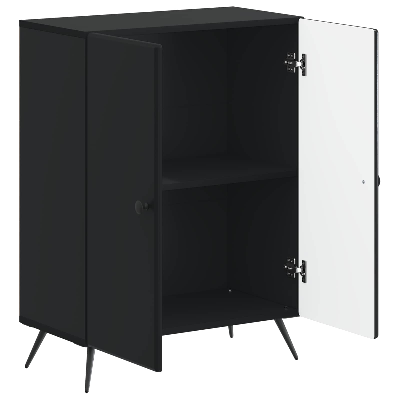 vidaXL Badkamer Opbergkast BREDA Wit 59,5 x 31 x 80 cm Bewerkt hout