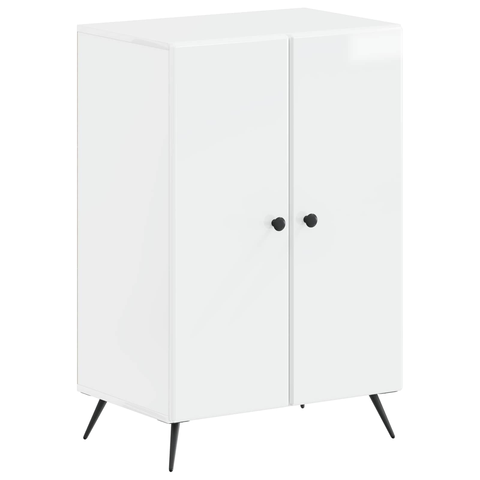 vidaXL Schoenenkast BREDA 59,5 x 39,5 x 90 cm Bewerkt hout Wit