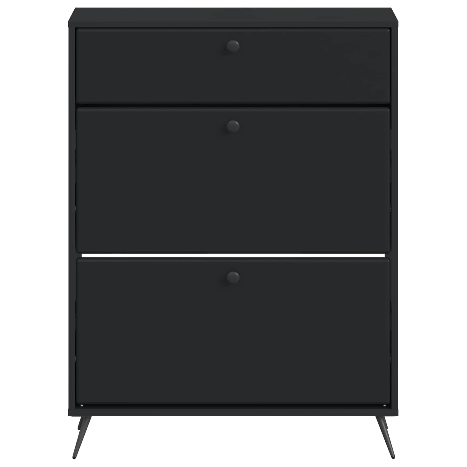 vidaXL Schoenenkast BREDA 78 x 24 x 103 cm Bewerkt hout Wit