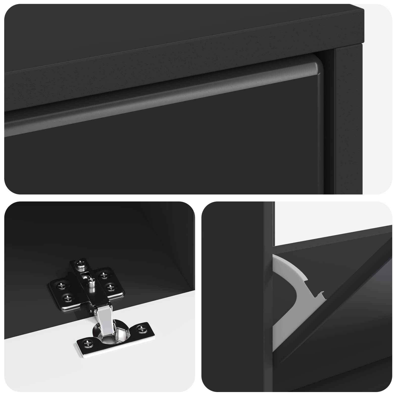 vidaXL Schoenenkast BREDA 78 x 24 x 103 cm Bewerkt hout Wit