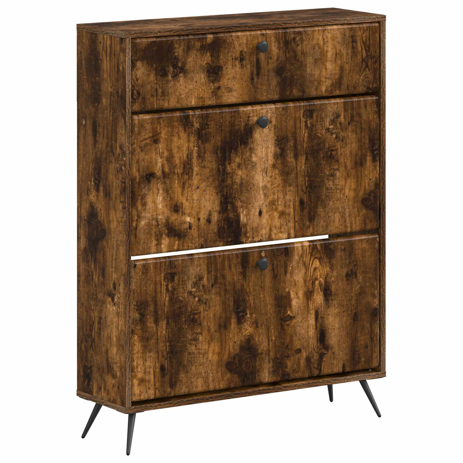 vidaXL Schoenenkast BREDA 78 x 24 x 103 cm Bewerkt hout Wit
