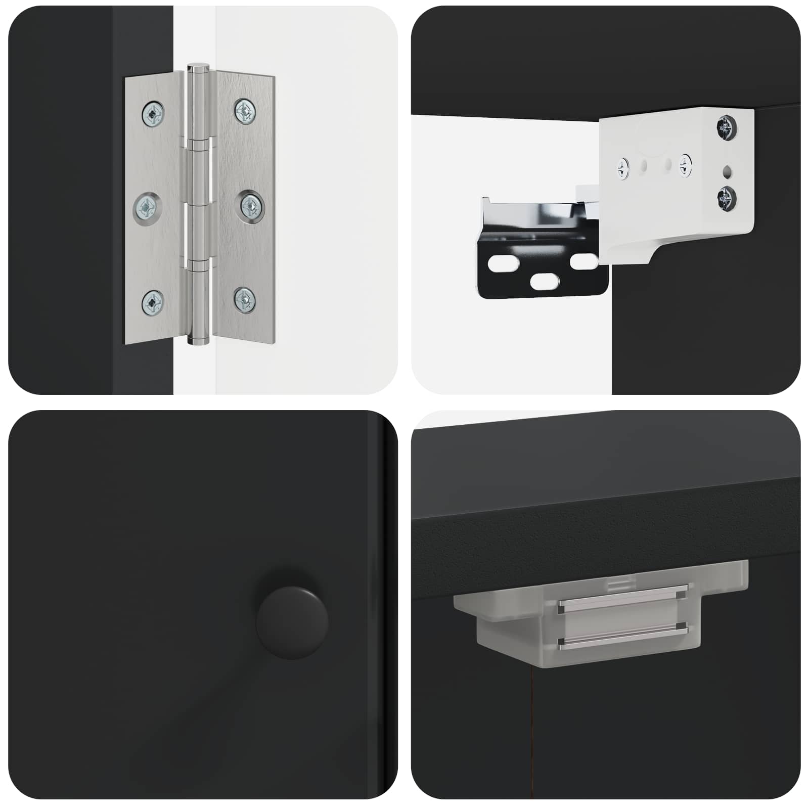 vidaXL Dartbord Kabinet BREDA Wit 52,5 x 10,5 x 53,5 cm Bewerkt hout
