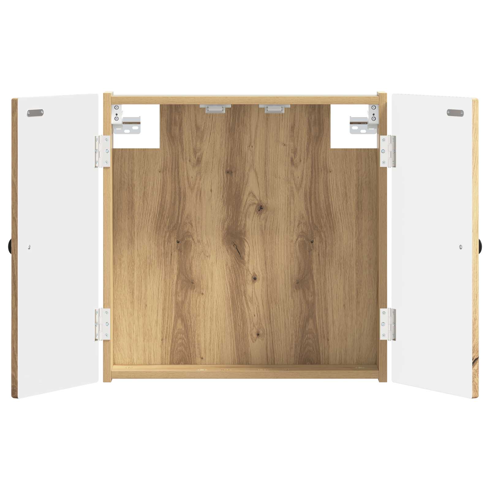 vidaXL Dartbord Kabinet BREDA Wit 52,5 x 10,5 x 53,5 cm Bewerkt hout