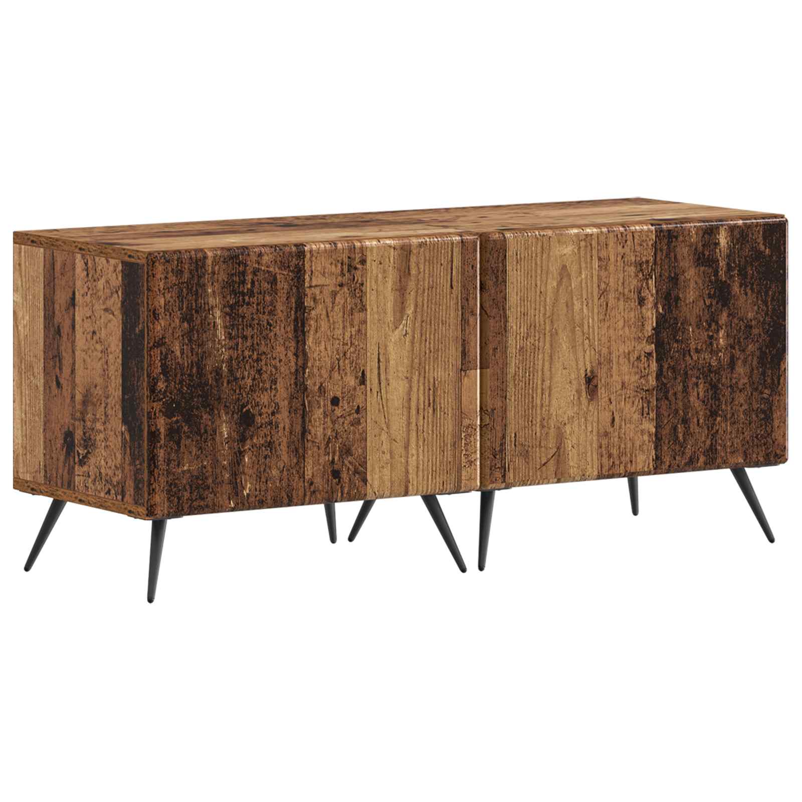 vidaXL Tv-meubel Wit Bewerkt hout