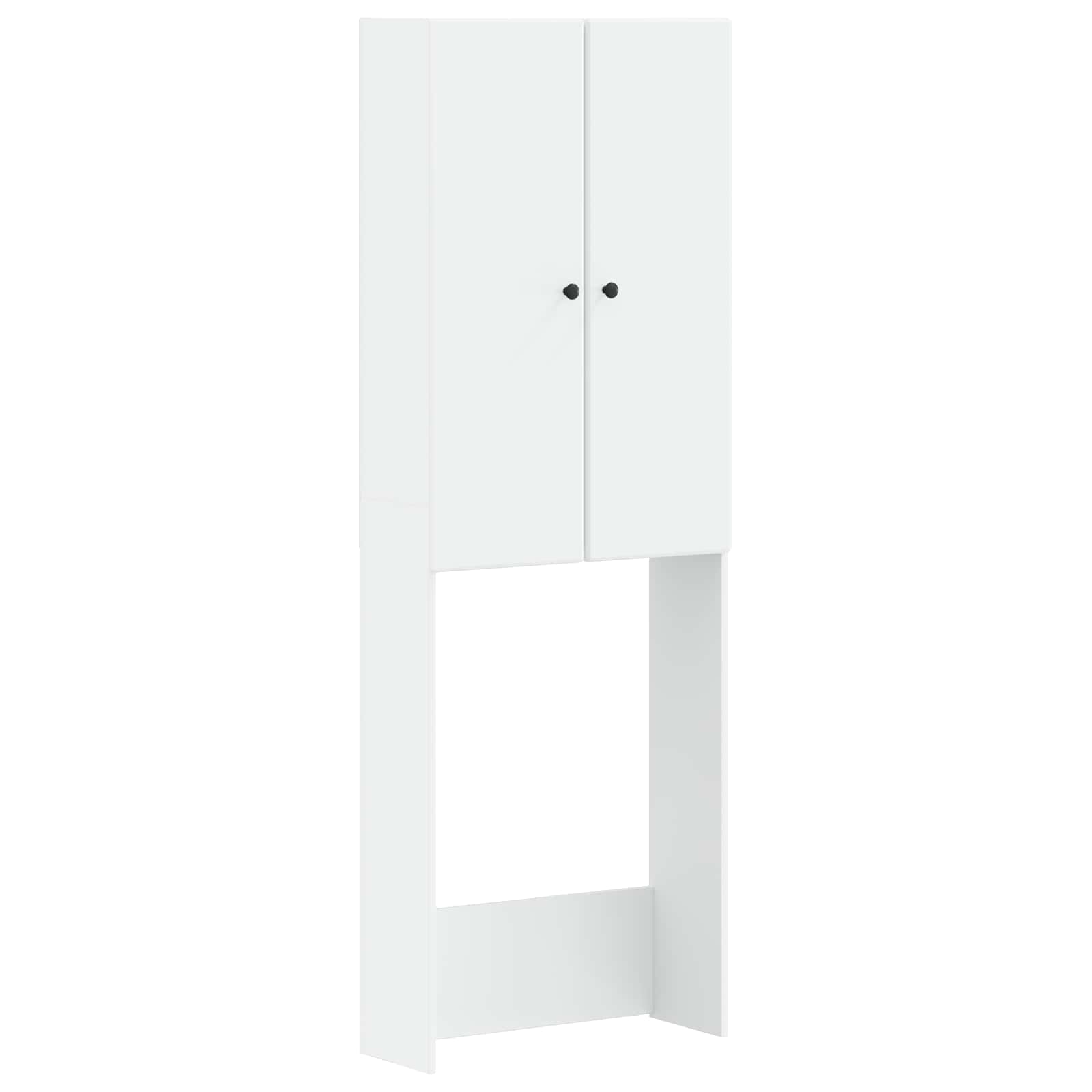 vidaXL Toiletkast BREDA Wit 66 x 25,5 x 190 cm Bewerkt hout