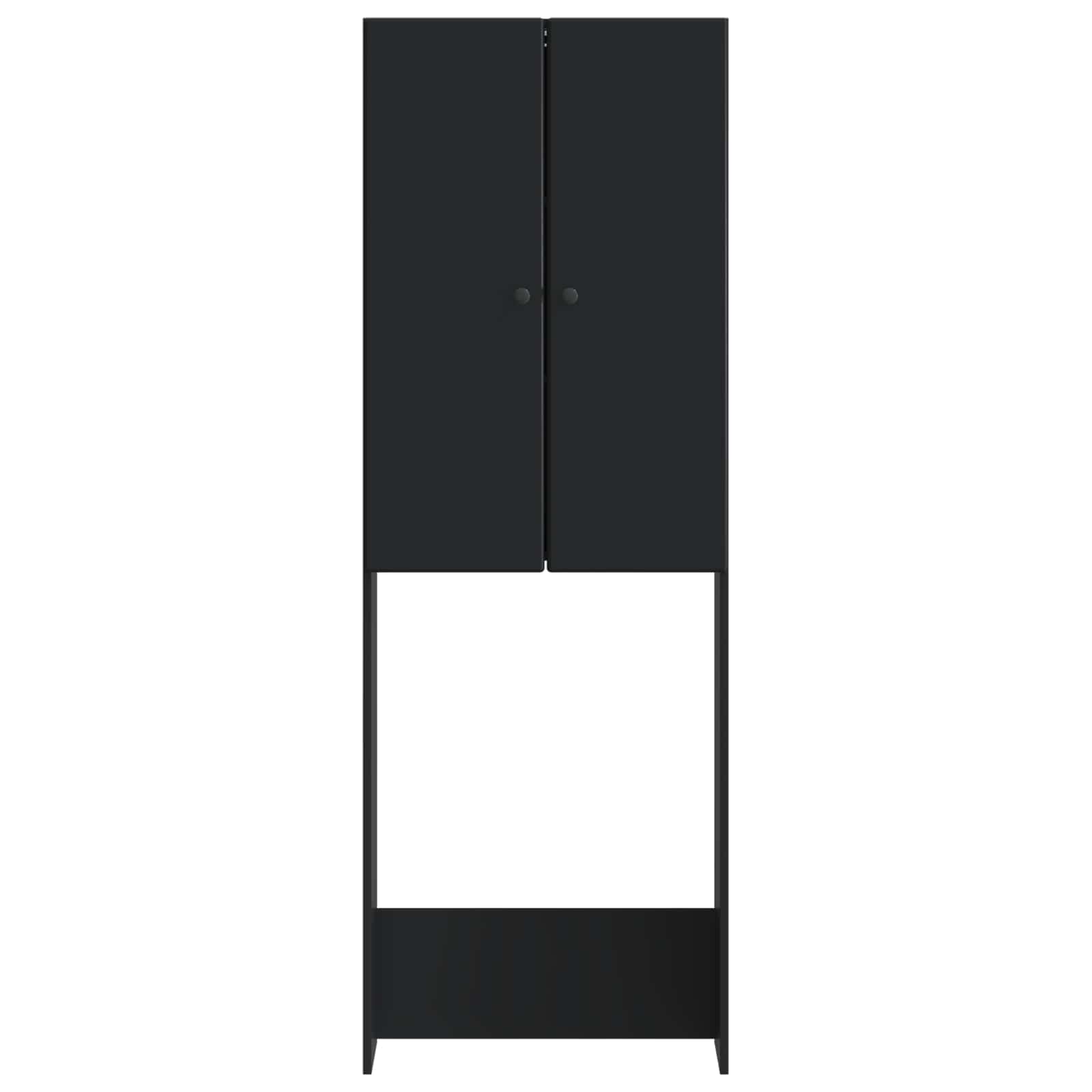 vidaXL Toiletkast BREDA Wit 66 x 25,5 x 190 cm Bewerkt hout