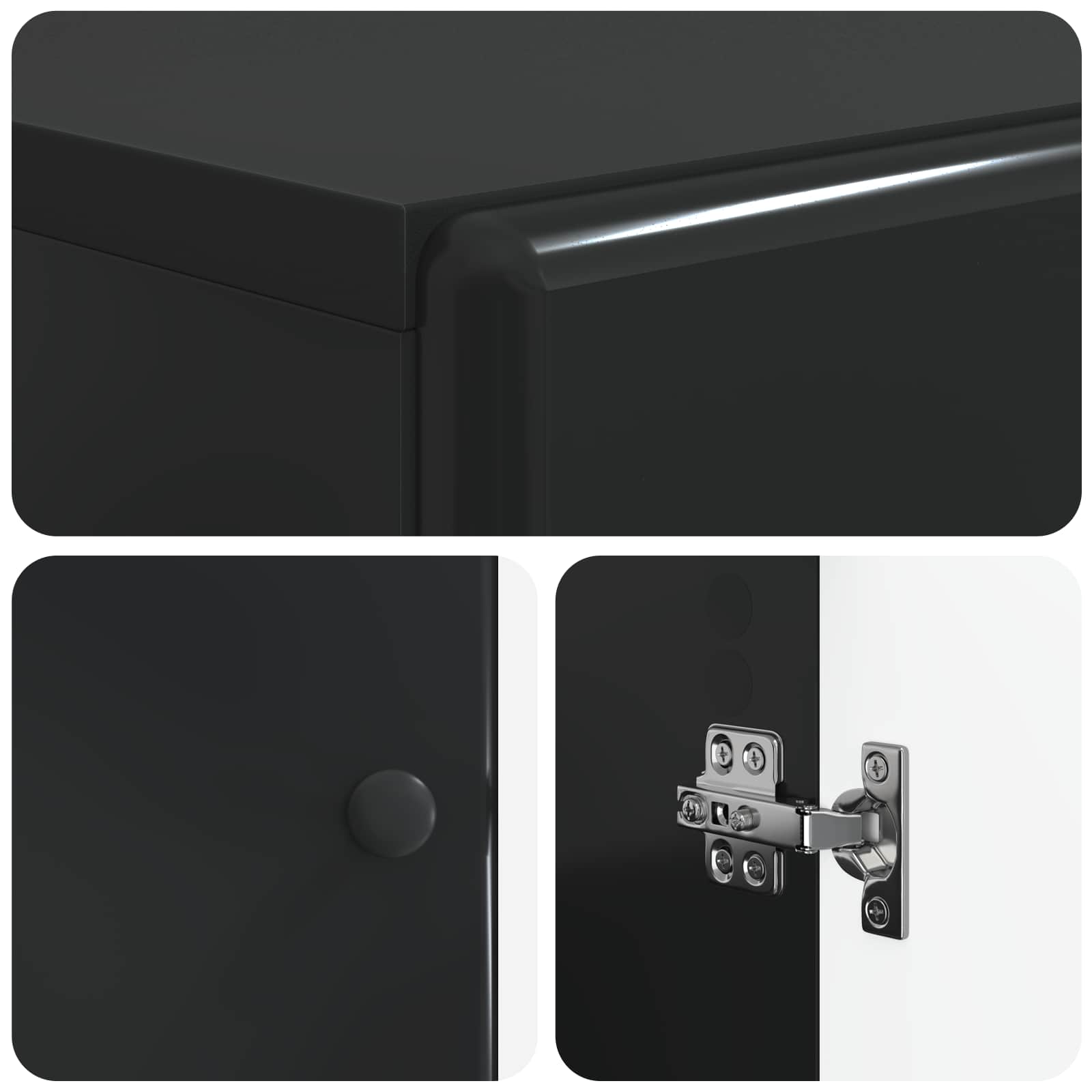 vidaXL Toiletkast BREDA Wit 66 x 25,5 x 190 cm Bewerkt hout