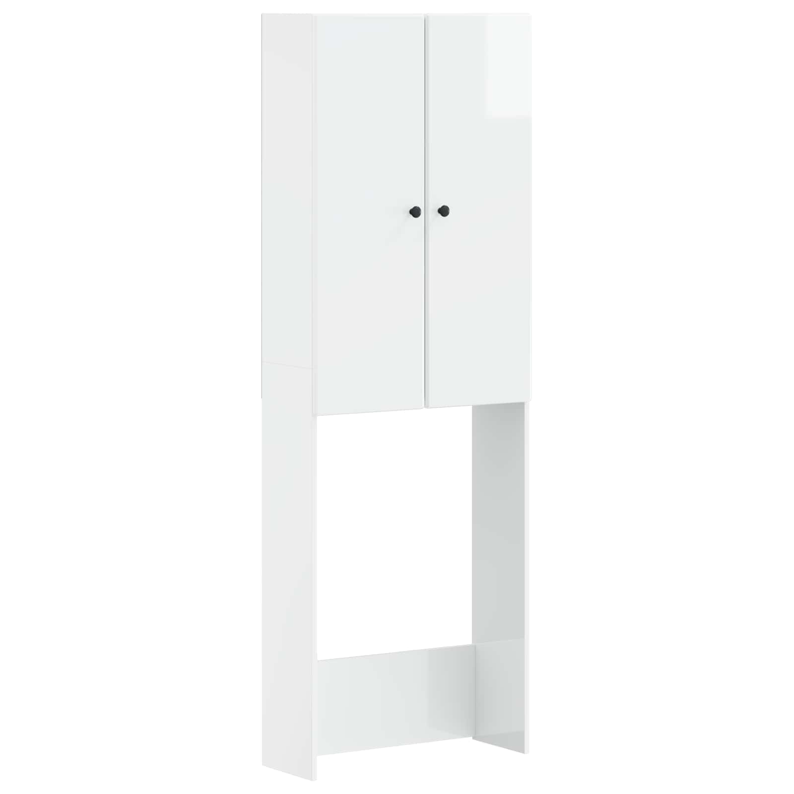 vidaXL Toiletkast BREDA Wit 66 x 25,5 x 190 cm Bewerkt hout