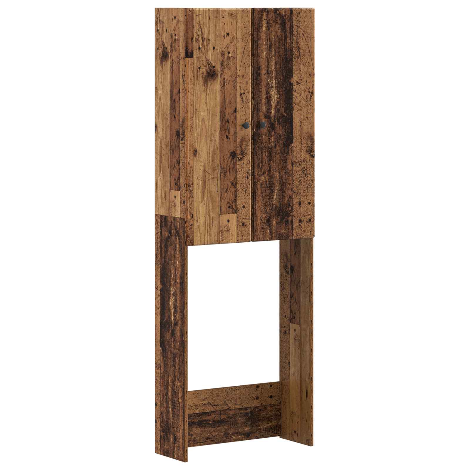vidaXL Toiletkast BREDA Wit 66 x 25,5 x 190 cm Bewerkt hout