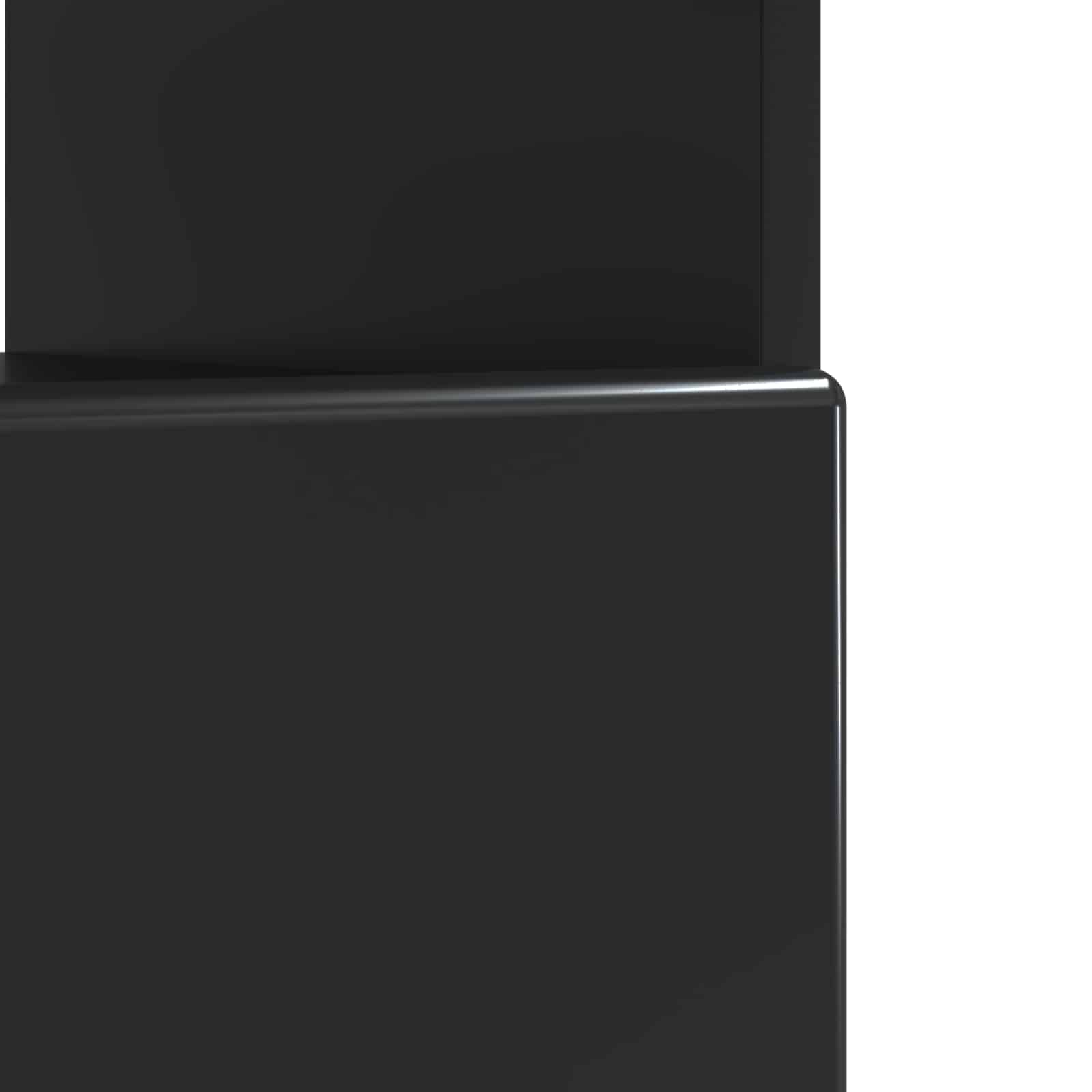 vidaXL LED tv-meubel Wit Bewerkt hout