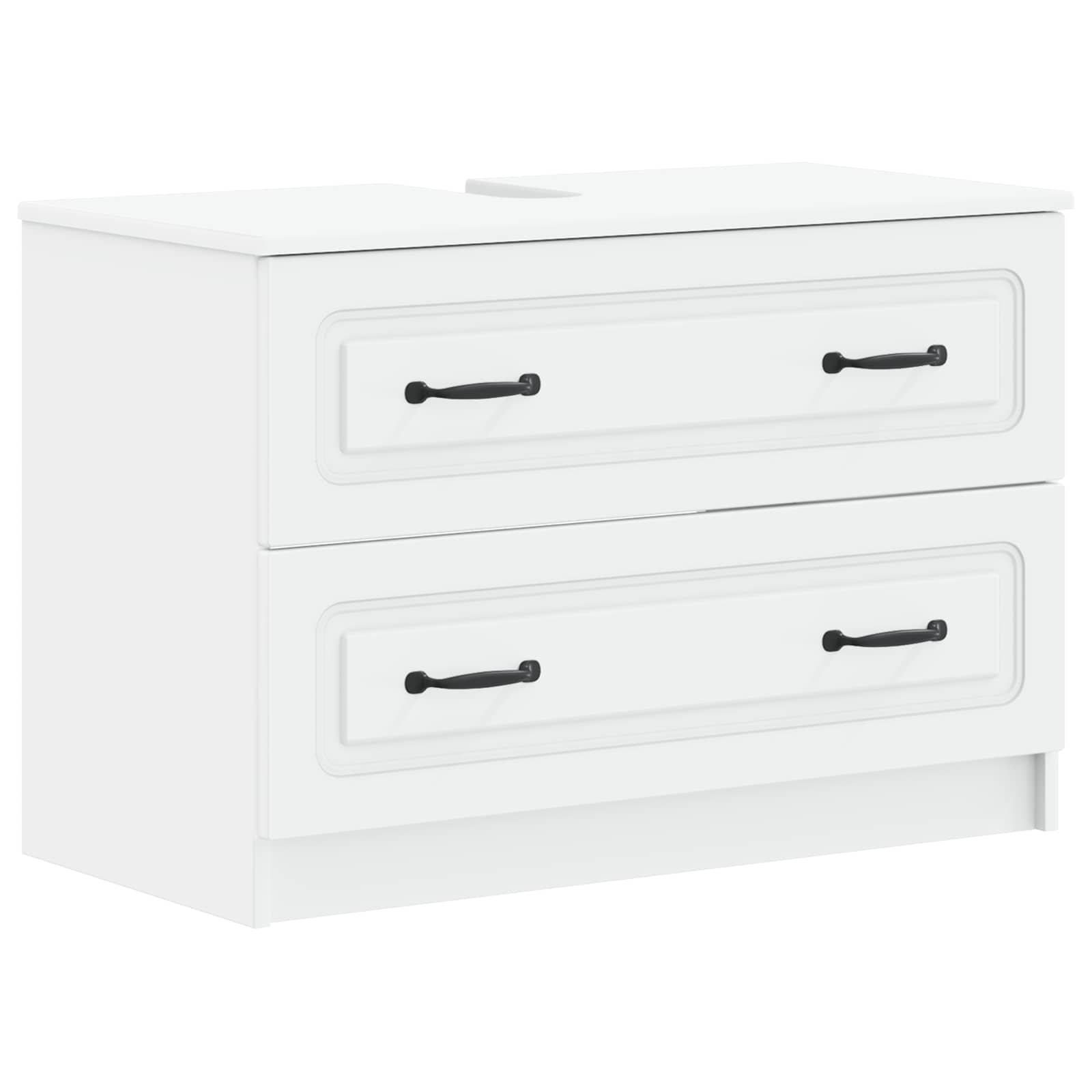 vidaXL Badkamer wastafelkast UTRECHT Wit 82 x 41 x 56 cm Bewerkt hout