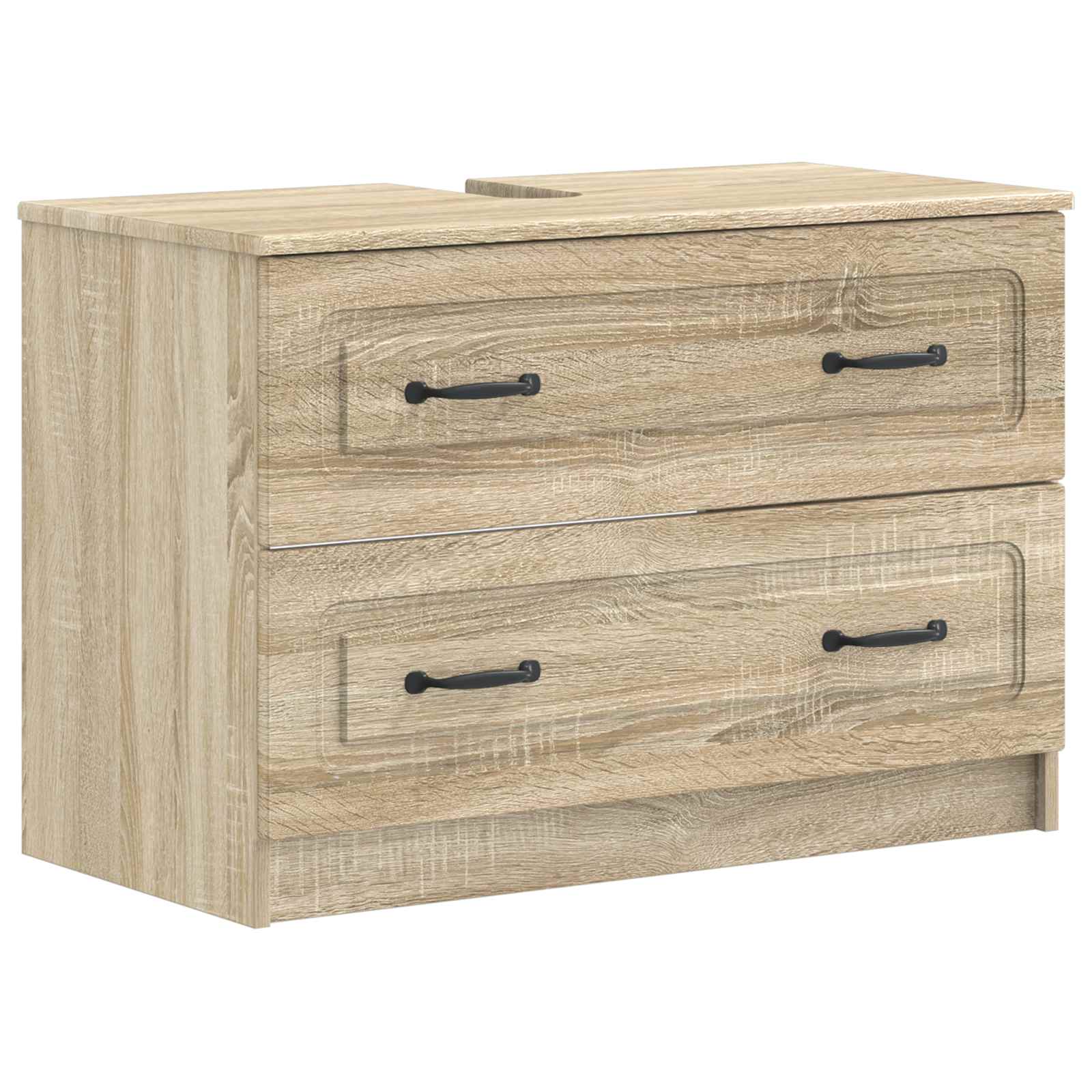 vidaXL Badkamer wastafelkast UTRECHT Wit 82 x 41 x 56 cm Bewerkt hout