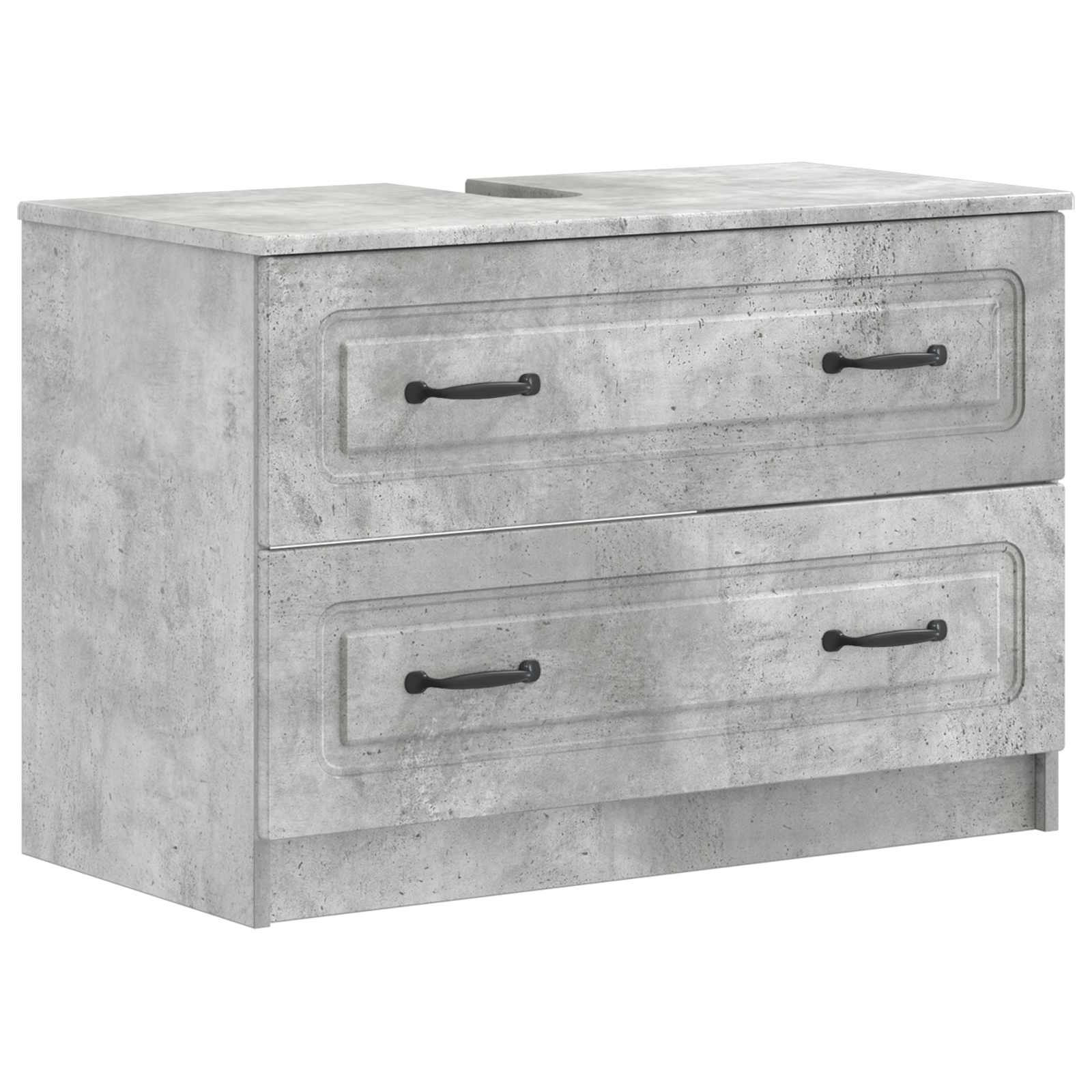 vidaXL Badkamer wastafelkast UTRECHT Wit 82 x 41 x 56 cm Bewerkt hout