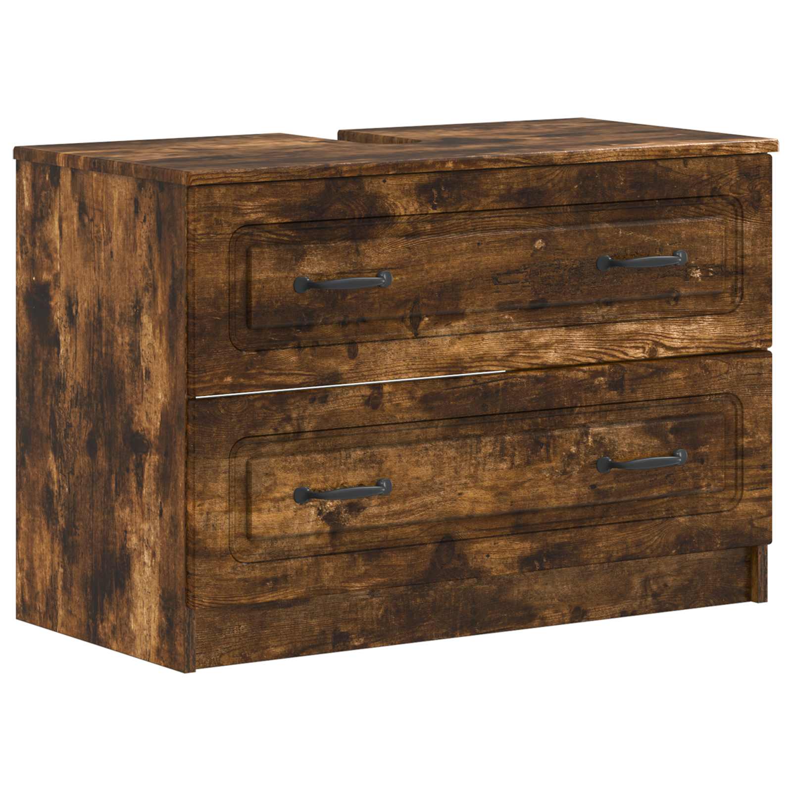 vidaXL Badkamer wastafelkast UTRECHT Wit 82 x 41 x 56 cm Bewerkt hout
