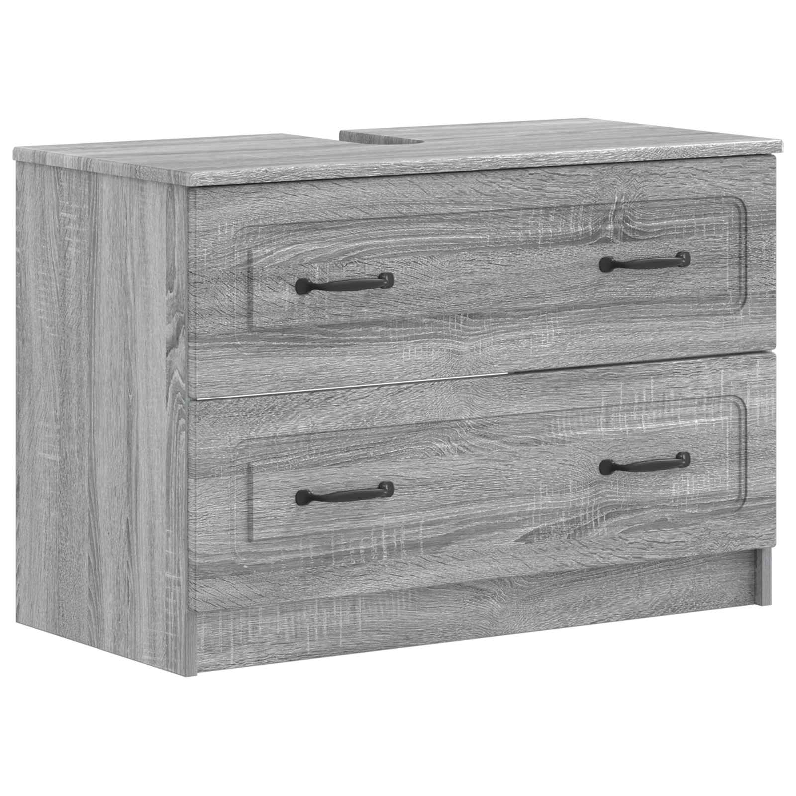 vidaXL Badkamer wastafelkast UTRECHT Wit 82 x 41 x 56 cm Bewerkt hout