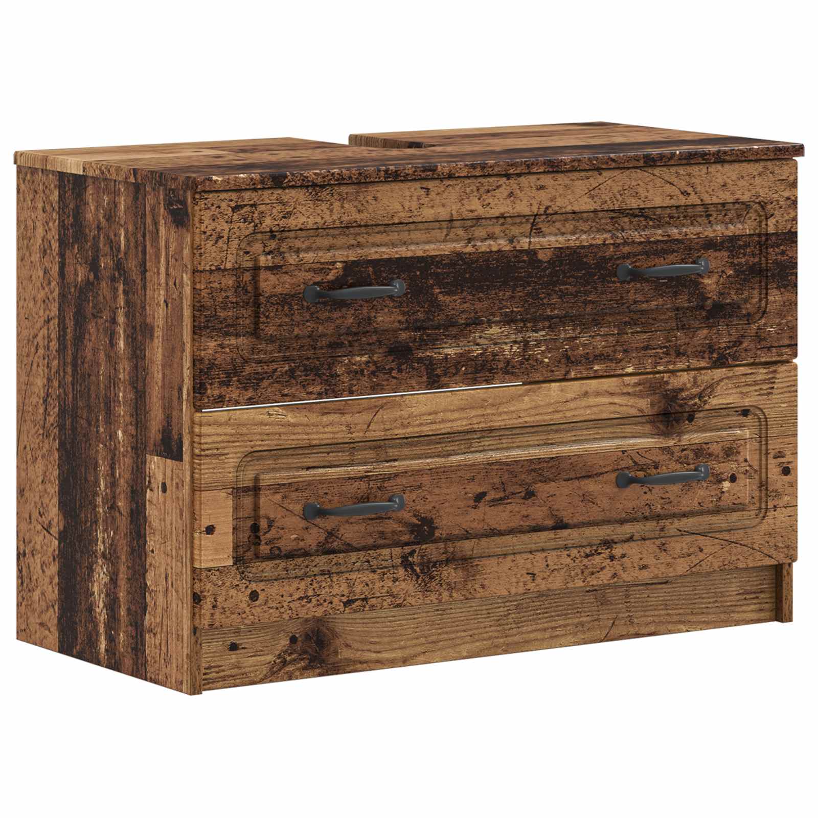 vidaXL Badkamer wastafelkast UTRECHT Wit 82 x 41 x 56 cm Bewerkt hout
