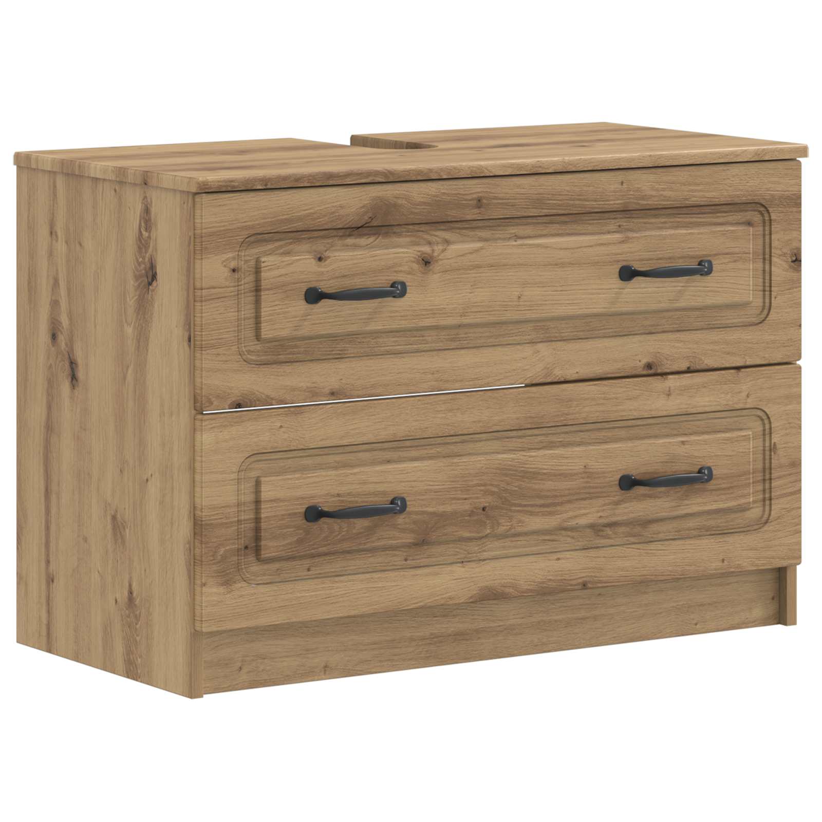 vidaXL Badkamer wastafelkast UTRECHT Wit 82 x 41 x 56 cm Bewerkt hout