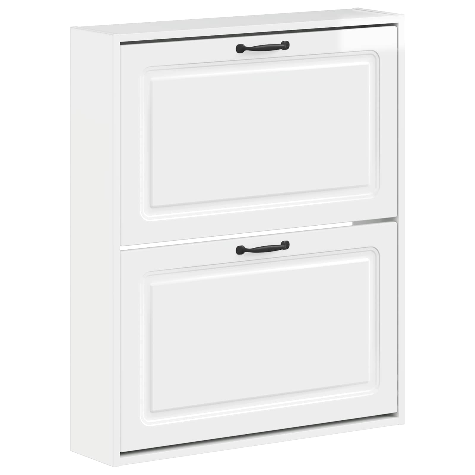 vidaXL Wandgemonteerde Schoenkast UTRECHT 71 x 17 x 86 cm Bewerkt hout
