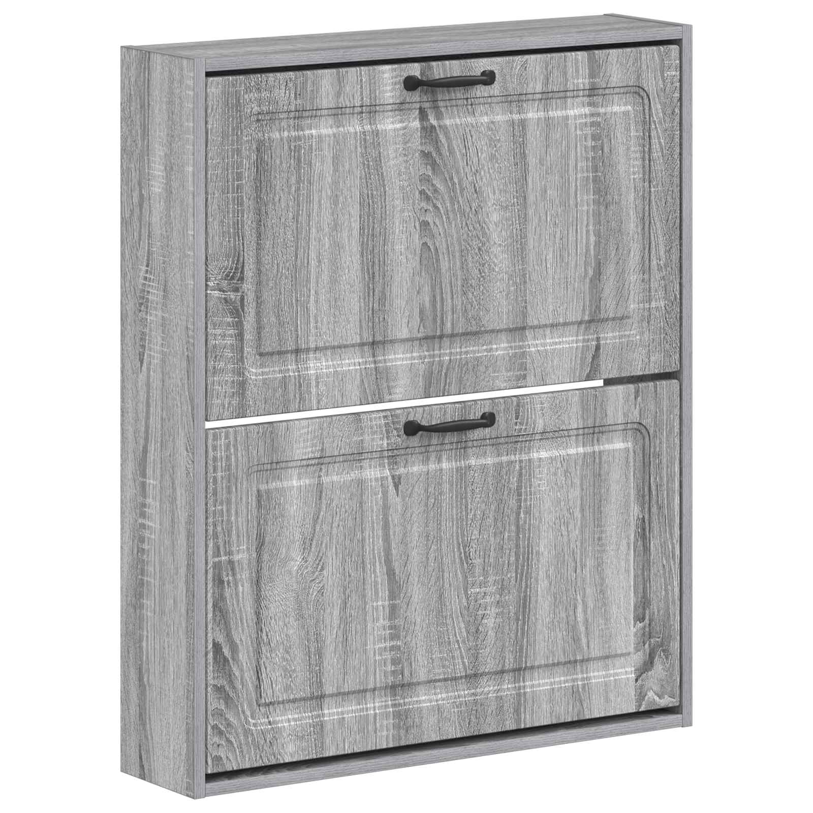 vidaXL Wandgemonteerde Schoenkast UTRECHT 71 x 17 x 86 cm Bewerkt hout