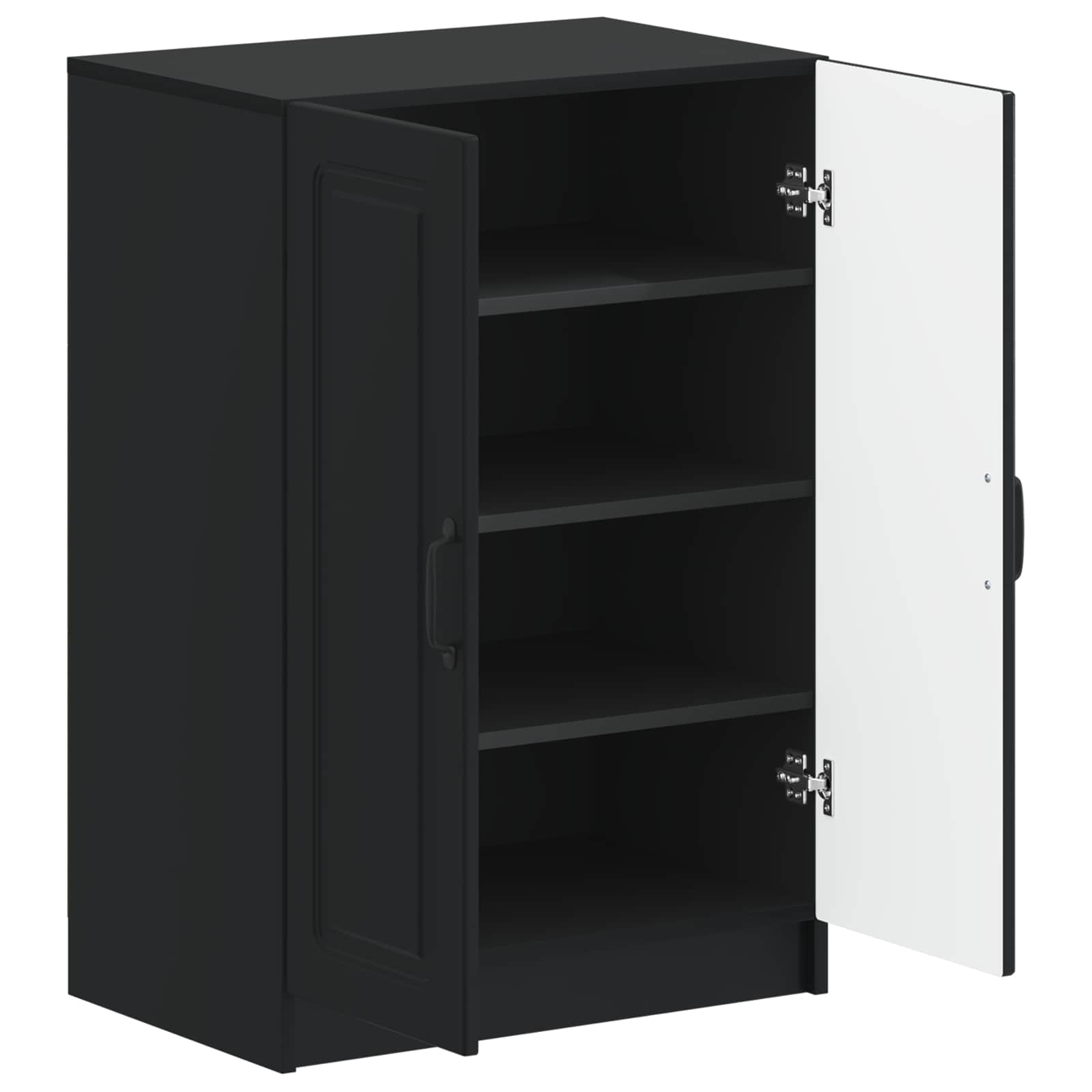 vidaXL Schoenenkast UTRECHT 59,5 x 39,5 x 87 cm Bewerkt hout Wit