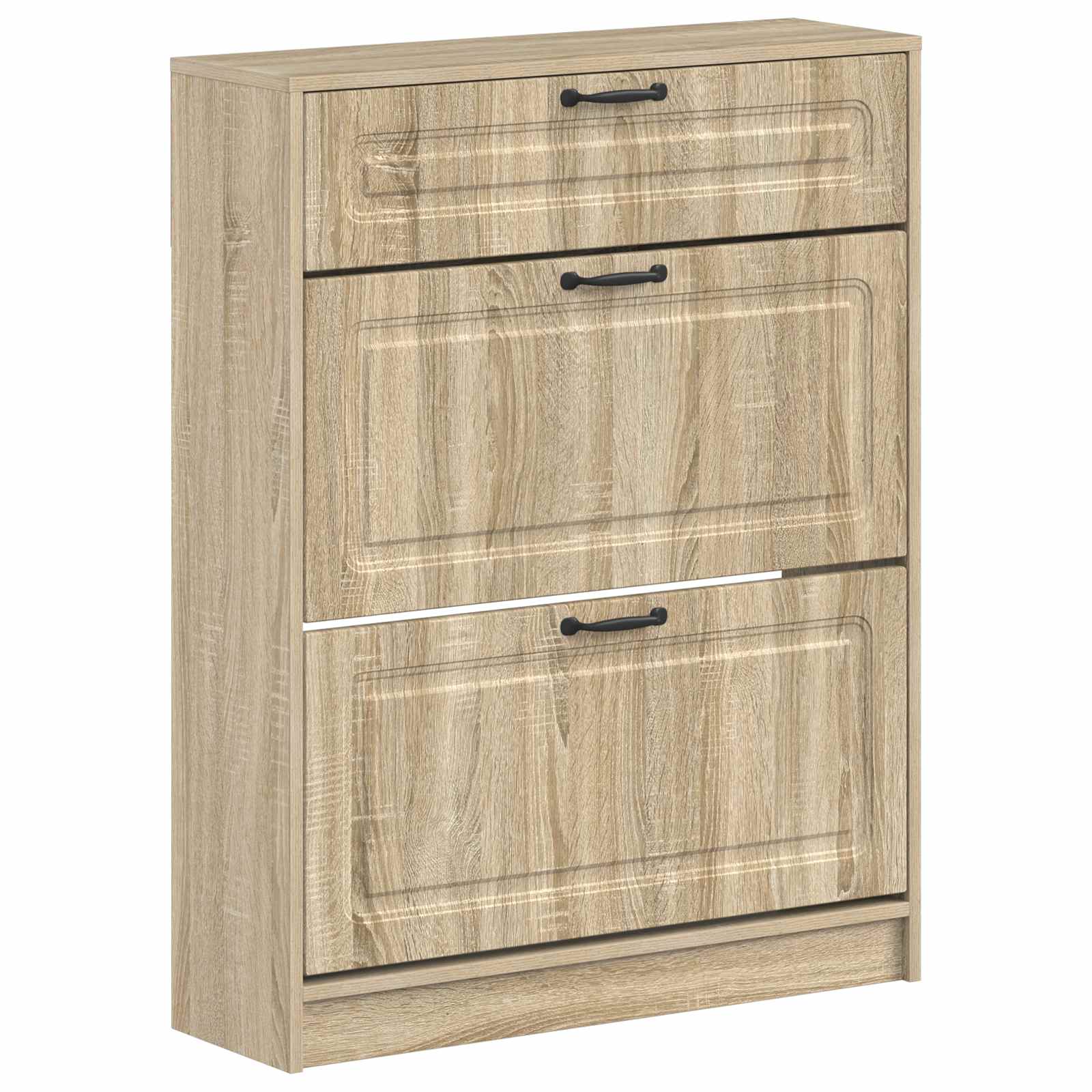 vidaXL Schoenenkast UTRECHT 78 x 24 x 100 cm Bewerkt hout Wit